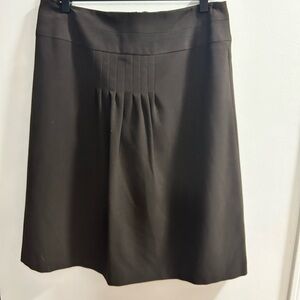 Larry Levine Brown Knee-Length A-Line Pleated Skirt‎